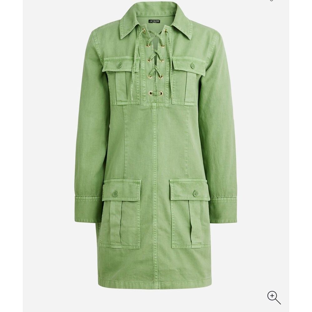 J Crew Harbour Dress Size XXS in 100% Drapey Cotton Side Zip Nautical Like New